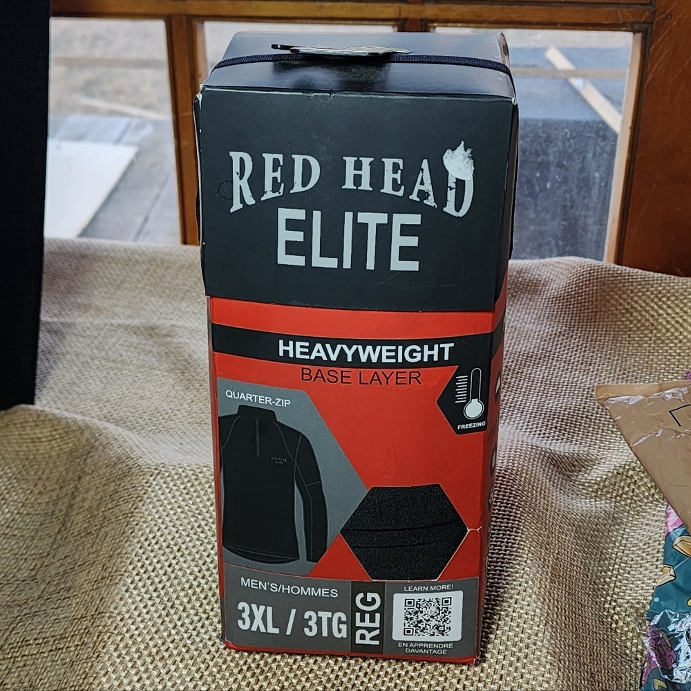 RedHead Elite Heavyweight Base Layer Shirt Quarter Zip for Men NIB